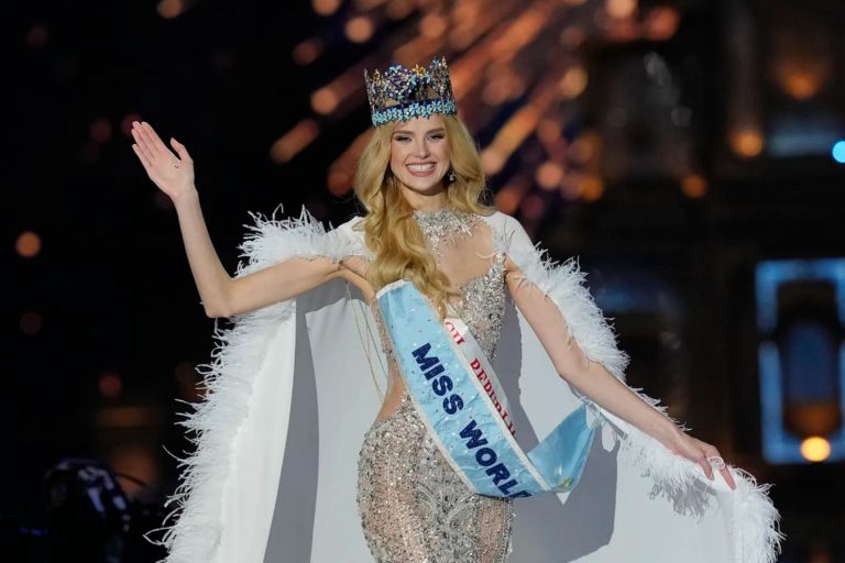 Krystyna Pyszkova of the Czech Republic was crowned Miss World 2024.