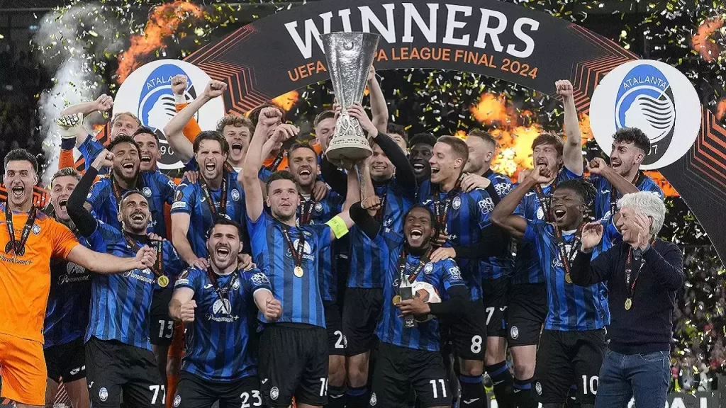 Ademola Lookman netted a historic hat-trick to help Atalanta defeat Bayer Leverkusen 3-0 in the Europa League final in Dublin last night.