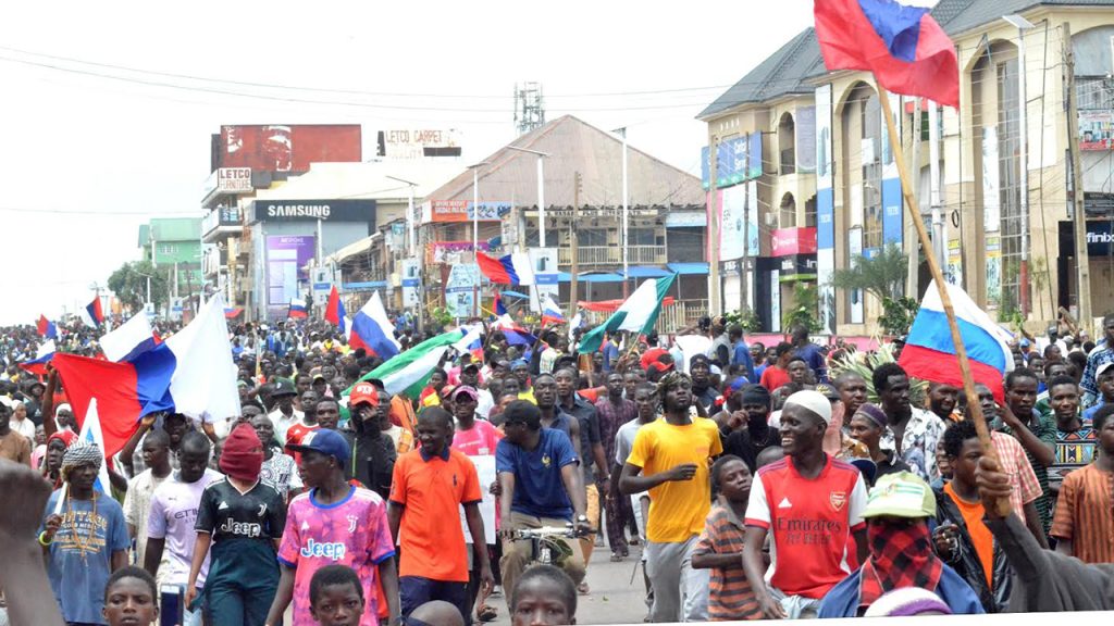 FG Vows to Clampdown on Protesters Hoisting Foreign Flags