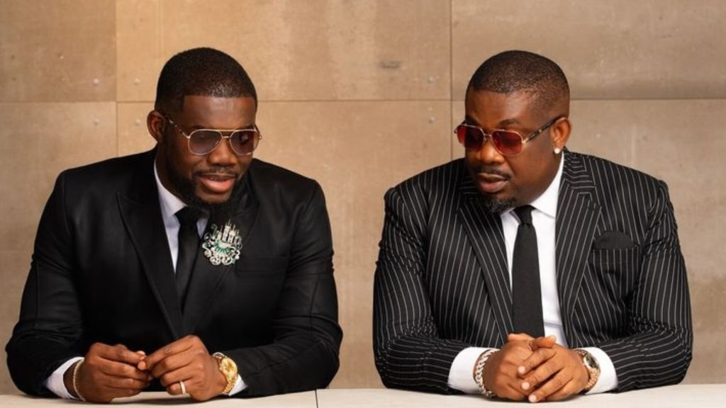 Tega Mavin and Don Jazzy, The President and CEO of Mavin Records