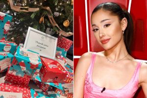 Ariana Grande Delivers Christmas Cheer to Manchester Kids