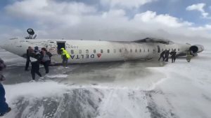 Plane Overturns at Toronto Pearson Airport