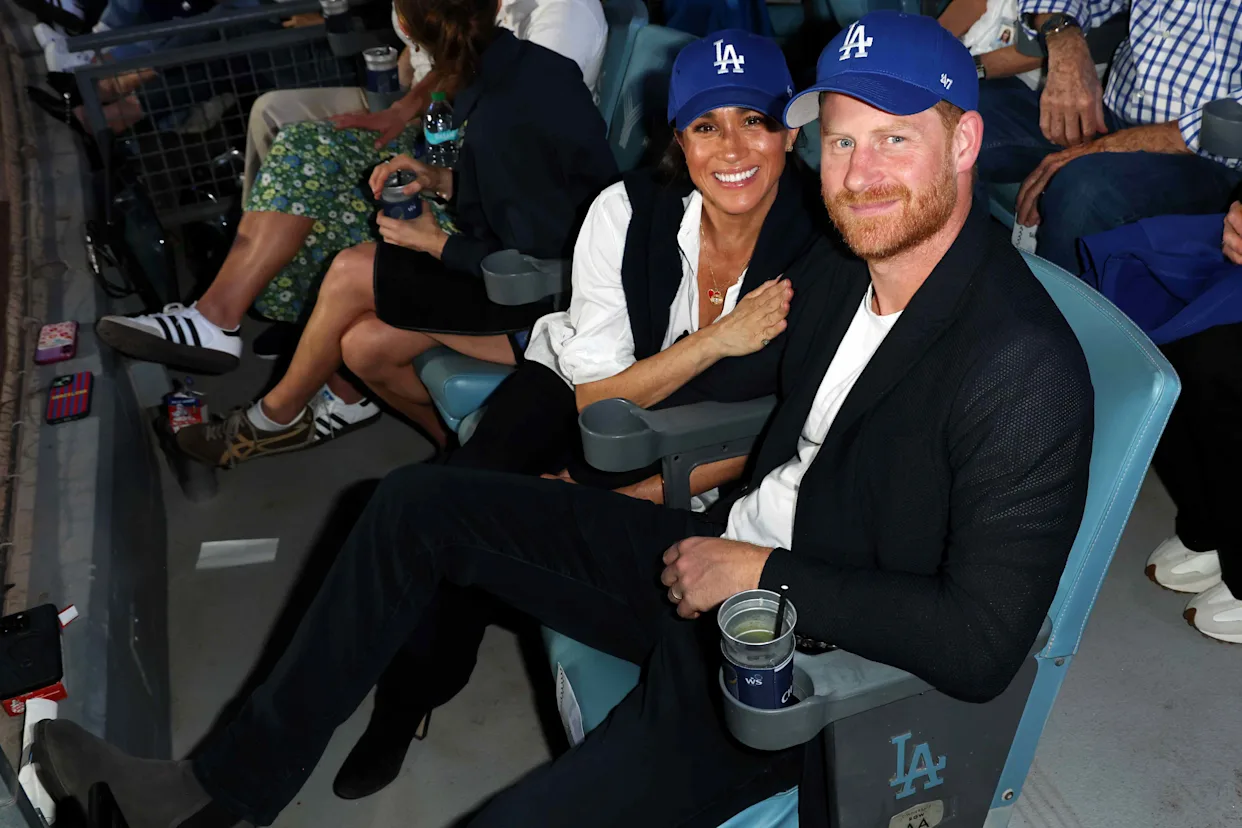 Meghan and Harry Attend World Series in L.A.