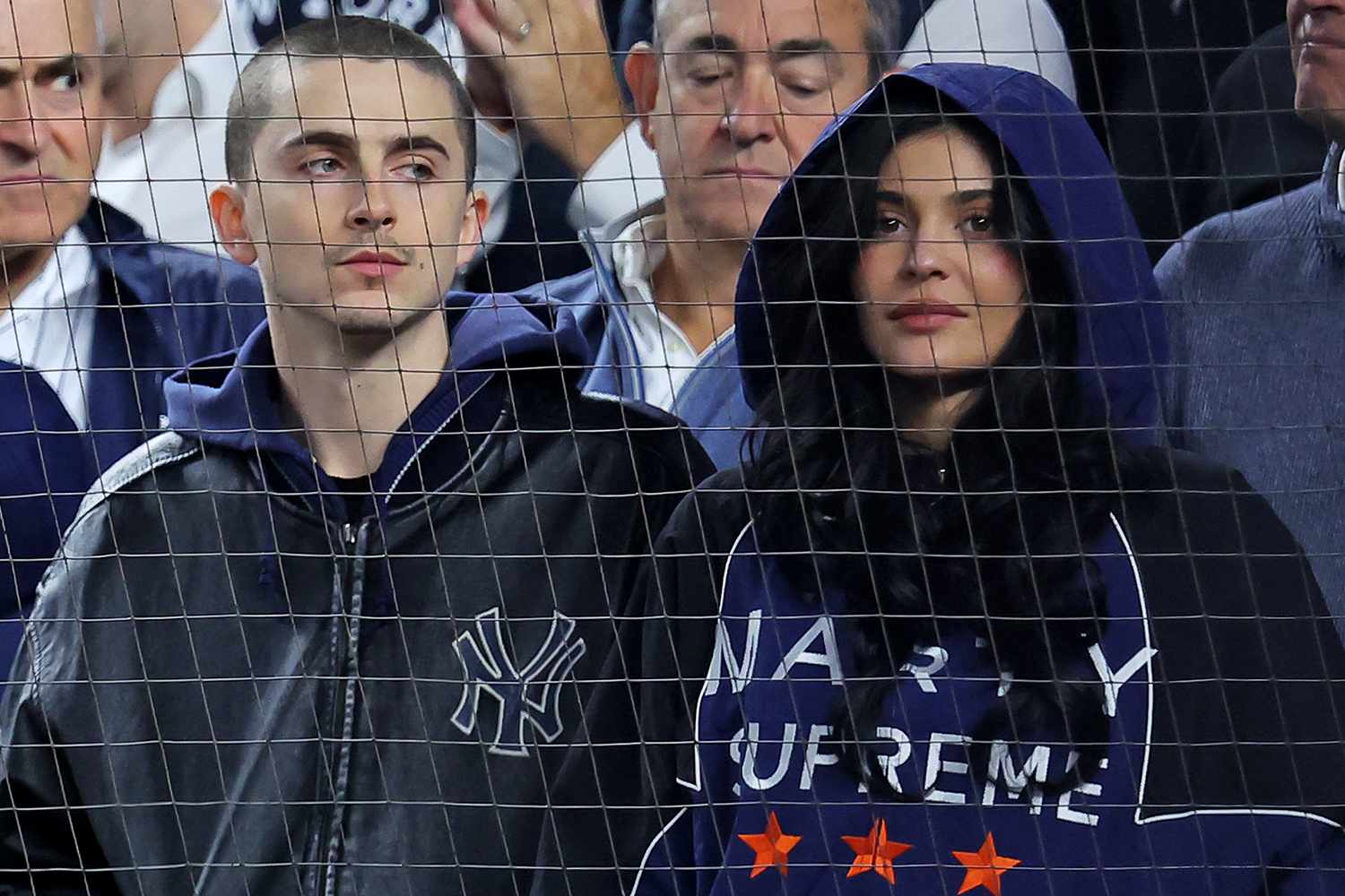 Chalamet & Jenner Step Out at Yankees Game